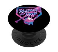 Respect The Drip Baseball Dripping Bat Home Plate Sports PopSockets Adhesive PopGrip