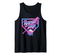 Respect The Drip Baseball Dripping Bat Home Plate Sports Tank Top