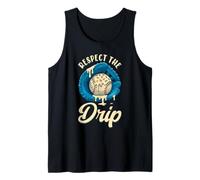 Respect The Drip Baseball Ice Cream Dripping Baseball Drip Tank Top
