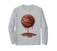 Respect The Drip Basketball Sprinkles Chocolate Cream Drip Long Sleeve T-Shirt