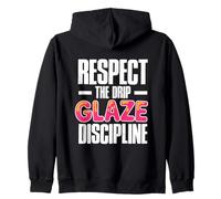 RESPECT THE DRIP GLAZE DISCIPLINE Zip Hoodie