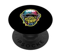 Respect The Drip Hockey Goalie Mask Ice Hockey Goaltender PopSockets Adhesive PopGrip