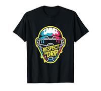 Respect The Drip Hockey Goalie Mask Ice Hockey Goaltender T-Shirt