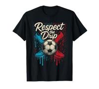 Respect The Drip Soccer Ball Footwear Kids Teen Women Men T-Shirt