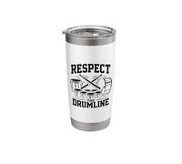 Respect The Drumline Marching Band Percussion Stainless Steel Insulated Tumbler