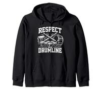 Respect The Drumline Marching Band Percussion Zip Hoodie