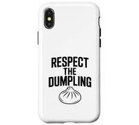 Respect the Dumpling Cute Foodie Humor Case for iPhone X/XS