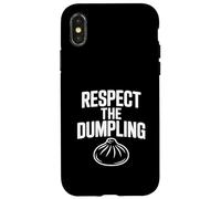 Respect the Dumpling Cute Foodie Humor Case for iPhone X/XS