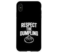 Respect the Dumpling Cute Foodie Humor Case for iPhone XS Max