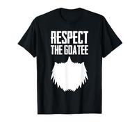 Respect The Goatee Funny Beard Graphic Novelty Gift Cool Pun T-Shirt