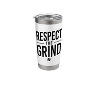 Respect The Grind Coffee Drinker Stainless Steel Insulated Tumbler