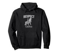 Respect The Grind Motivational Hustle Mindset Streetwear Pullover Hoodie