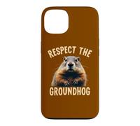 Respect the Groundhog Woodchuck Photo For Ground-Hog Lover Case for iPhone 13