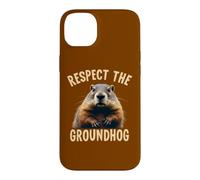 Respect the Groundhog Woodchuck Photo For Ground-Hog Lover Case for iPhone 14 Plus