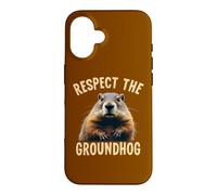 Respect the Groundhog Woodchuck Photo For Ground-Hog Lover Case for iPhone 16