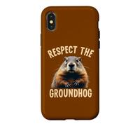 Respect the Groundhog Woodchuck Photo For Ground-Hog Lover Case for iPhone X/XS