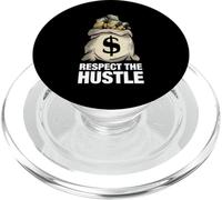 RESPECT THE HUSTLE shirt with money bag PopSockets PopGrip for MagSafe