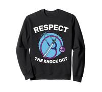 Respect The Knock Out Anesthesia Humor Design Sweatshirt