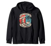 Respect the Labor Laws and My Hammock Labor Day Zip Hoodie