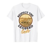 Respect The Leopard Gecko, Reptile Lover T-Shirt