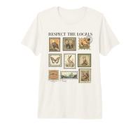 Respect The Local Wildlife Postage Stamp Premium T-Shirt
