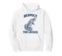 Respect The Locals Alligator Wildlife Nature Lover Pullover Hoodie