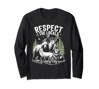 Respect The Locals Animals Forest Long Sleeve T-Shirt