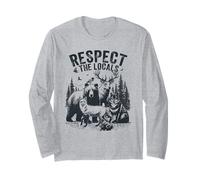 Respect The Locals Animals Forest Long Sleeve T-Shirt