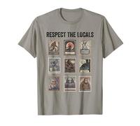Respect The Locals Cryptids Folklure Mothman Bigfoot Alien T-Shirt