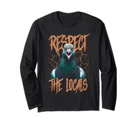 Respect The Locals Funny Pigeon Bird Long Sleeve T-Shirt