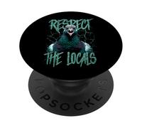 Respect The Locals Funny Pigeon Bird PopSockets Adhesive PopGrip