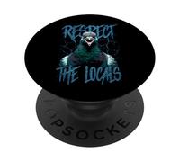 Respect The Locals Funny Pigeon Bird PopSockets Adhesive PopGrip