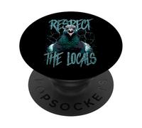 Respect The Locals Funny Pigeon Bird PopSockets Adhesive PopGrip
