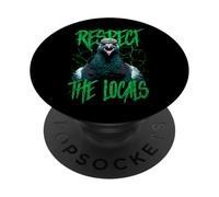 Respect The Locals Funny Pigeon Bird PopSockets Adhesive PopGrip