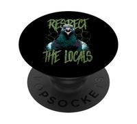 Respect The Locals Funny Pigeon Bird PopSockets Adhesive PopGrip