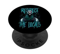 Respect The Locals Funny Pigeon Bird PopSockets Adhesive PopGrip