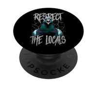 Respect The Locals Funny Pigeon Bird PopSockets Adhesive PopGrip