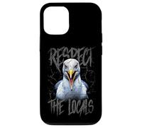 Respect The Locals Funny Seagull Seaside Case for iPhone 12/12 Pro