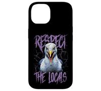 Respect The Locals Funny Seagull Seaside Case for iPhone 14