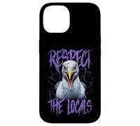 Respect The Locals Funny Seagull Seaside Case for iPhone 14