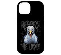 Respect The Locals Funny Seagull Seaside Case for iPhone 14
