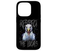 Respect The Locals Funny Seagull Seaside Case for iPhone 14 Pro