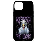 Respect The Locals Funny Seagull Seaside Case for iPhone 15 Plus