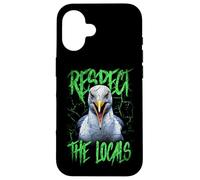 Respect The Locals Funny Seagull Seaside Case for iPhone 16