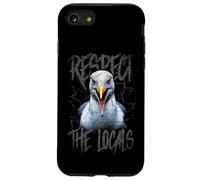 Respect The Locals Funny Seagull Seaside Case for iPhone SE (2020) / 7/8