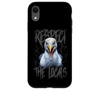 Respect The Locals Funny Seagull Seaside Case for iPhone XR