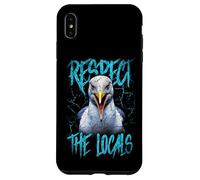 Respect The Locals Funny Seagull Seaside Case for iPhone XS Max