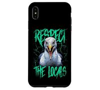 Respect The Locals Funny Seagull Seaside Case for iPhone XS Max