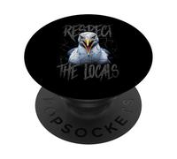 Respect The Locals Funny Seagull Seaside PopSockets Adhesive PopGrip