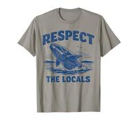 Respect The Locals Right Whale Ocean Life Beach Lover T-Shirt